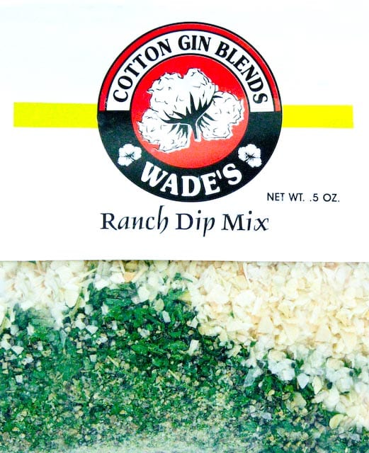 Ranch dip mix label