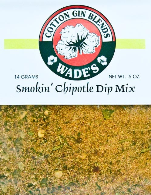 smokin chipotle dip mix label