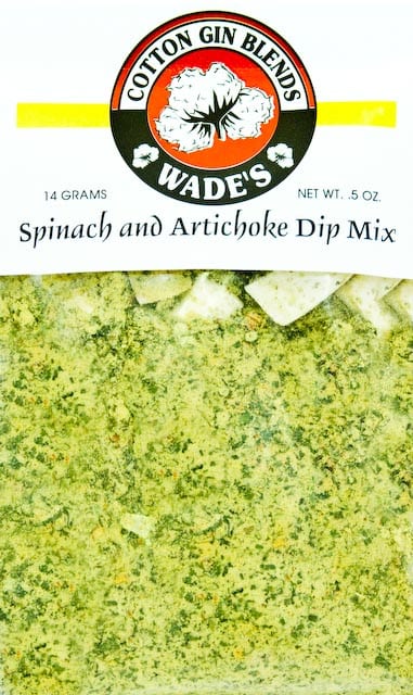 spinach artichoke dip mix label