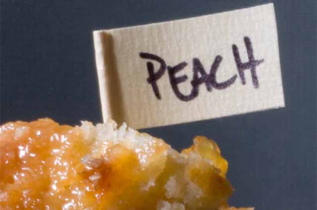 Flagged Peach Cobbler