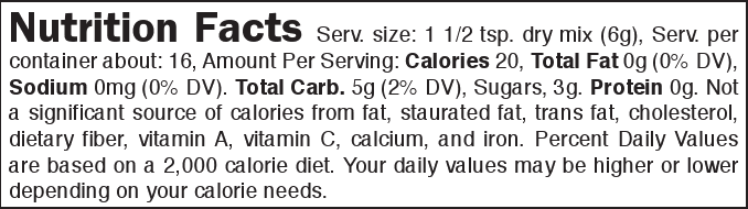 Fruit Dip Ingredients